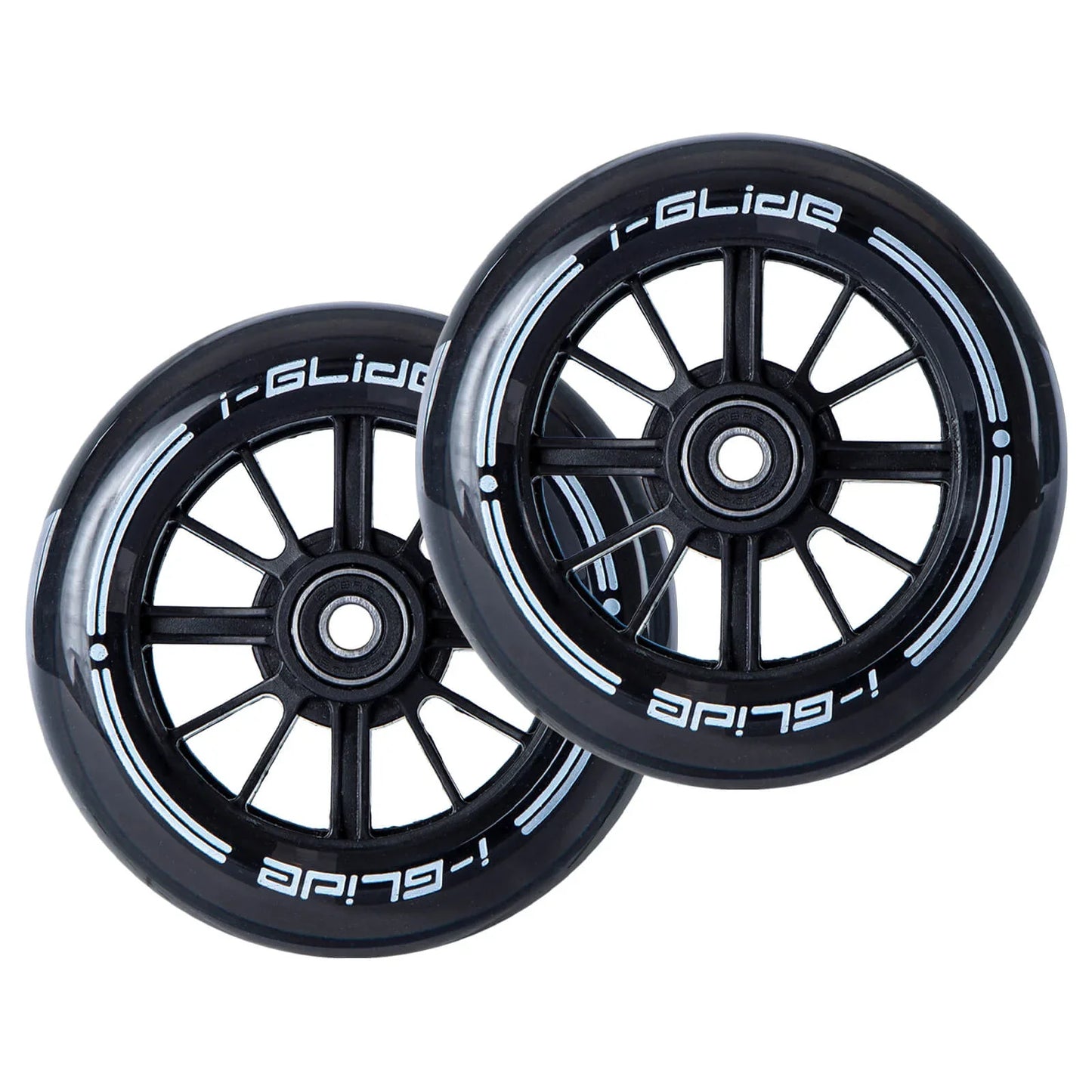 I-GLIDE Wheels Front Wheels for 3 Wheel Scooter Black