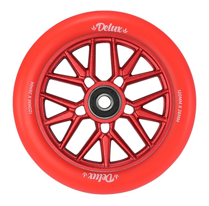 Envy 120mm Delux Wheel - Red (Single)