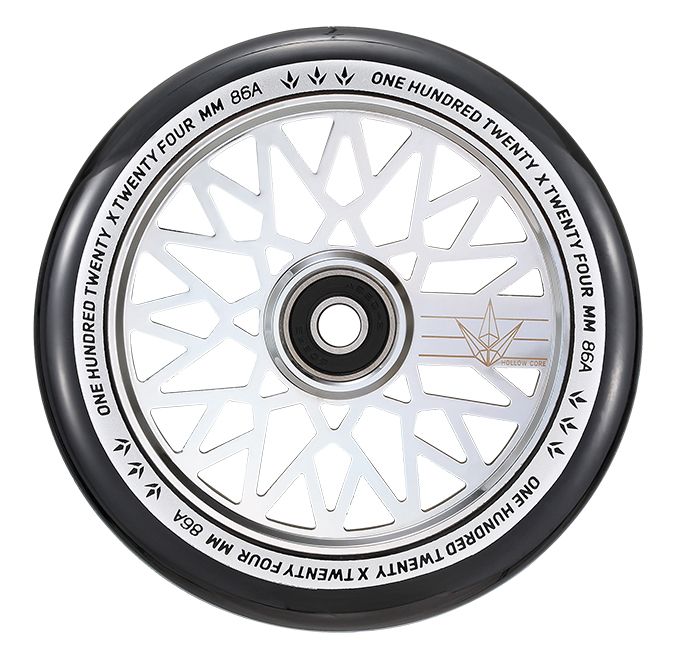 120mm Hollow Core Wheel - Diamond - Chrome
