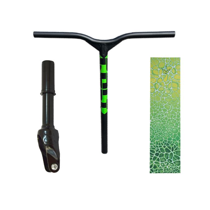 COLT Fork, Grip Tape & Bar BUNDLE - Black/Green