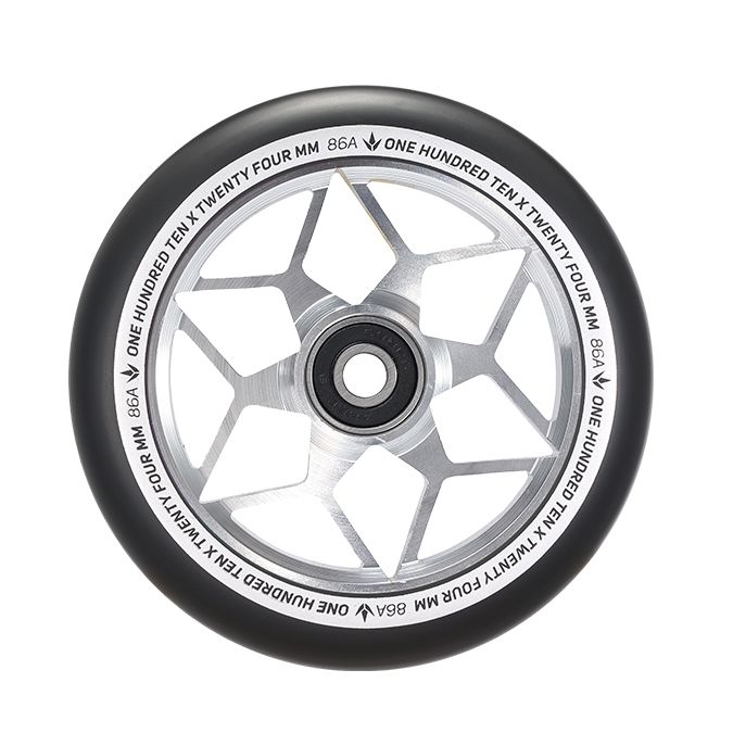 Envy 110mm Diamond Wheel - Silver (Single)