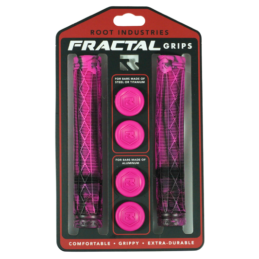 Root Industries FRACTAL Grips - Pink/Black