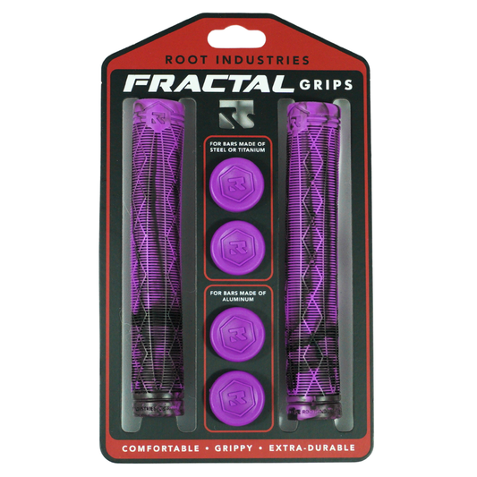 Root Industries FRACTAL Grips - Purple/Black