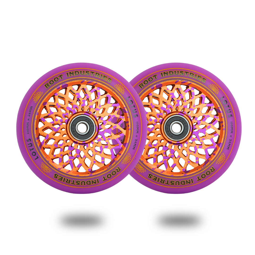 Root Industries LOTUS 110mm Wheels - Purple/Burnt Orange