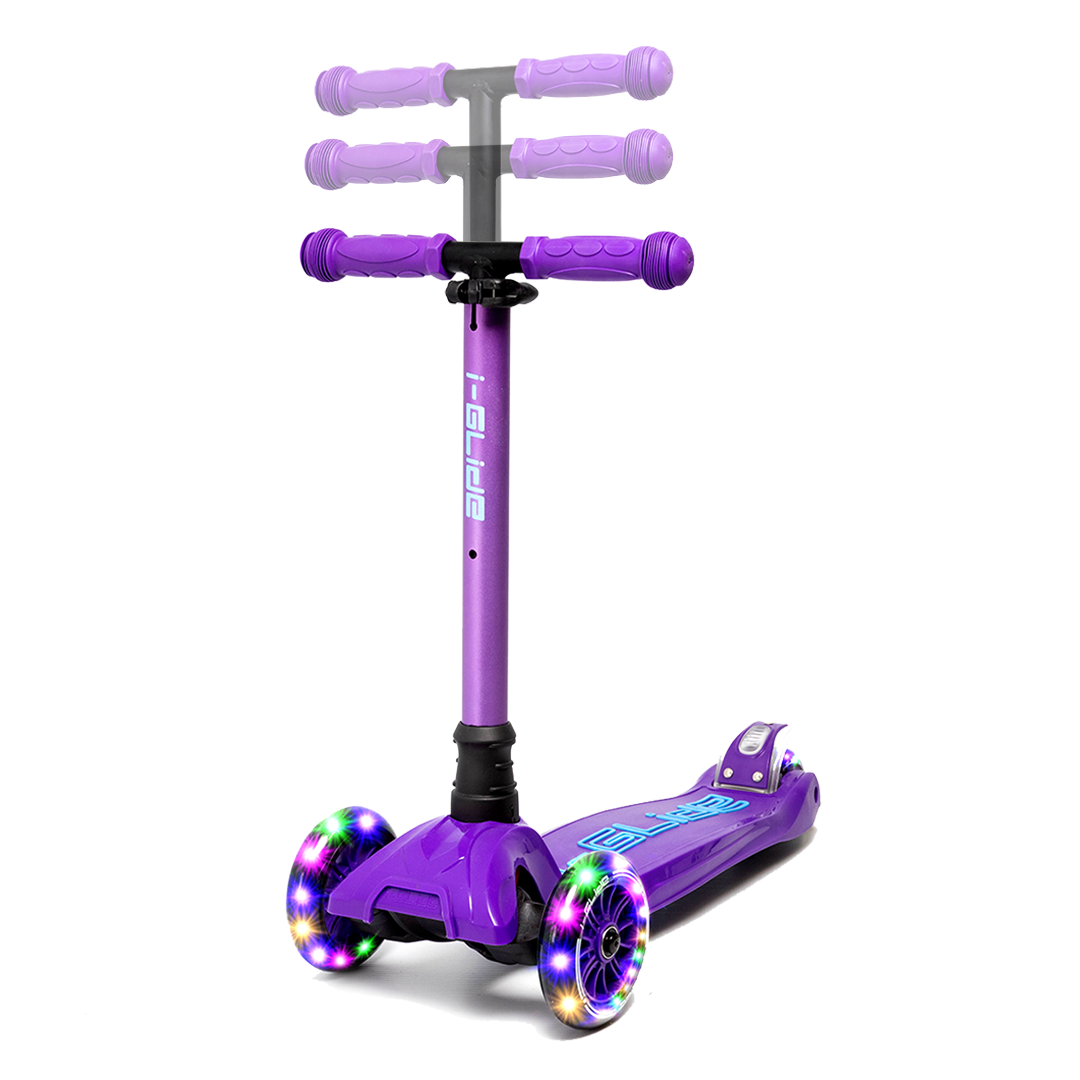 I-GLIDE 3-Wheel Kids Scooter - Purple/Blue - 9