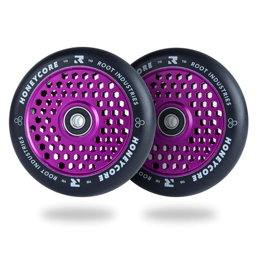 Root Industries HONEYCORE 110mm Wheels - Black/Purple