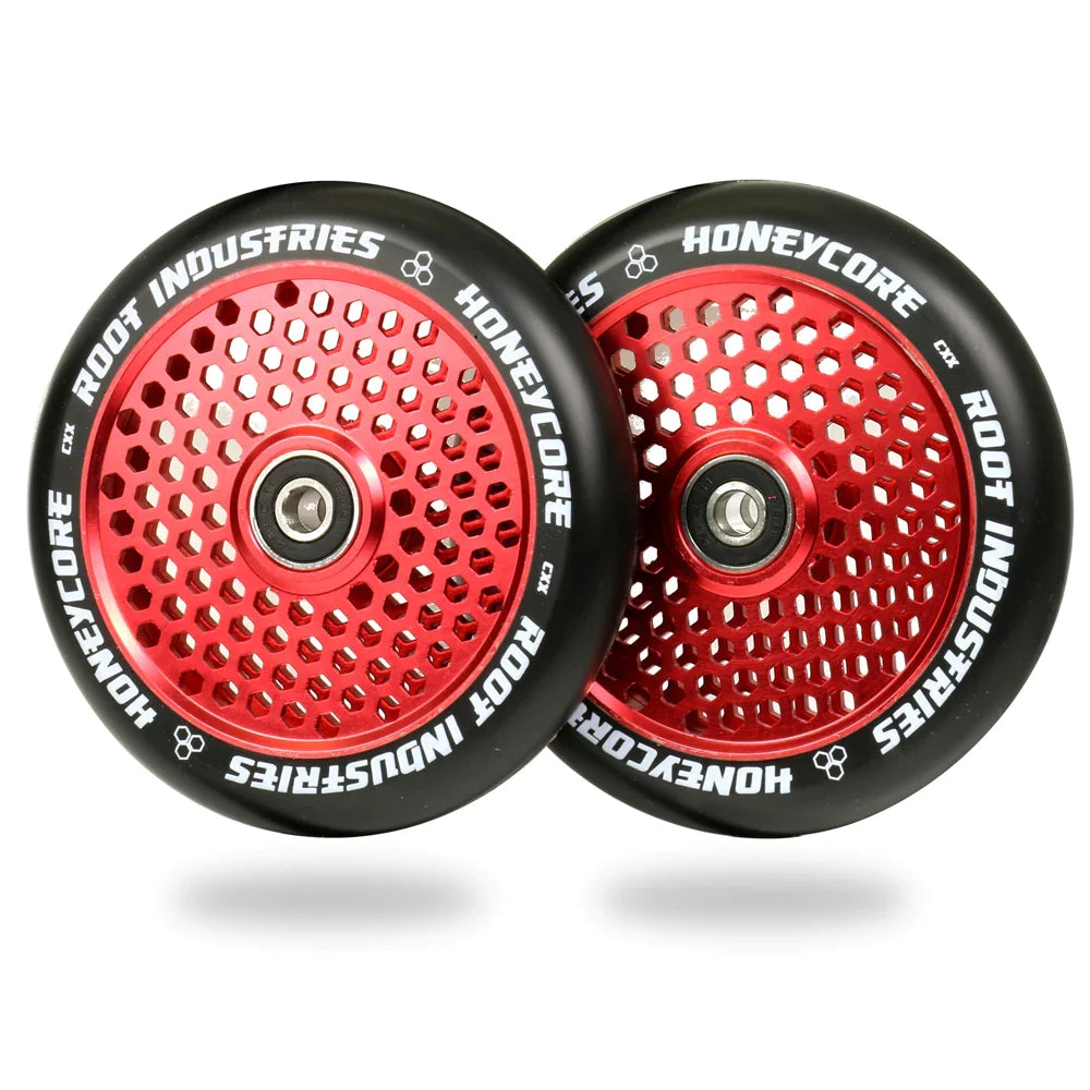 Root Industries HONEYCORE 120mm Wheels - Black/Red