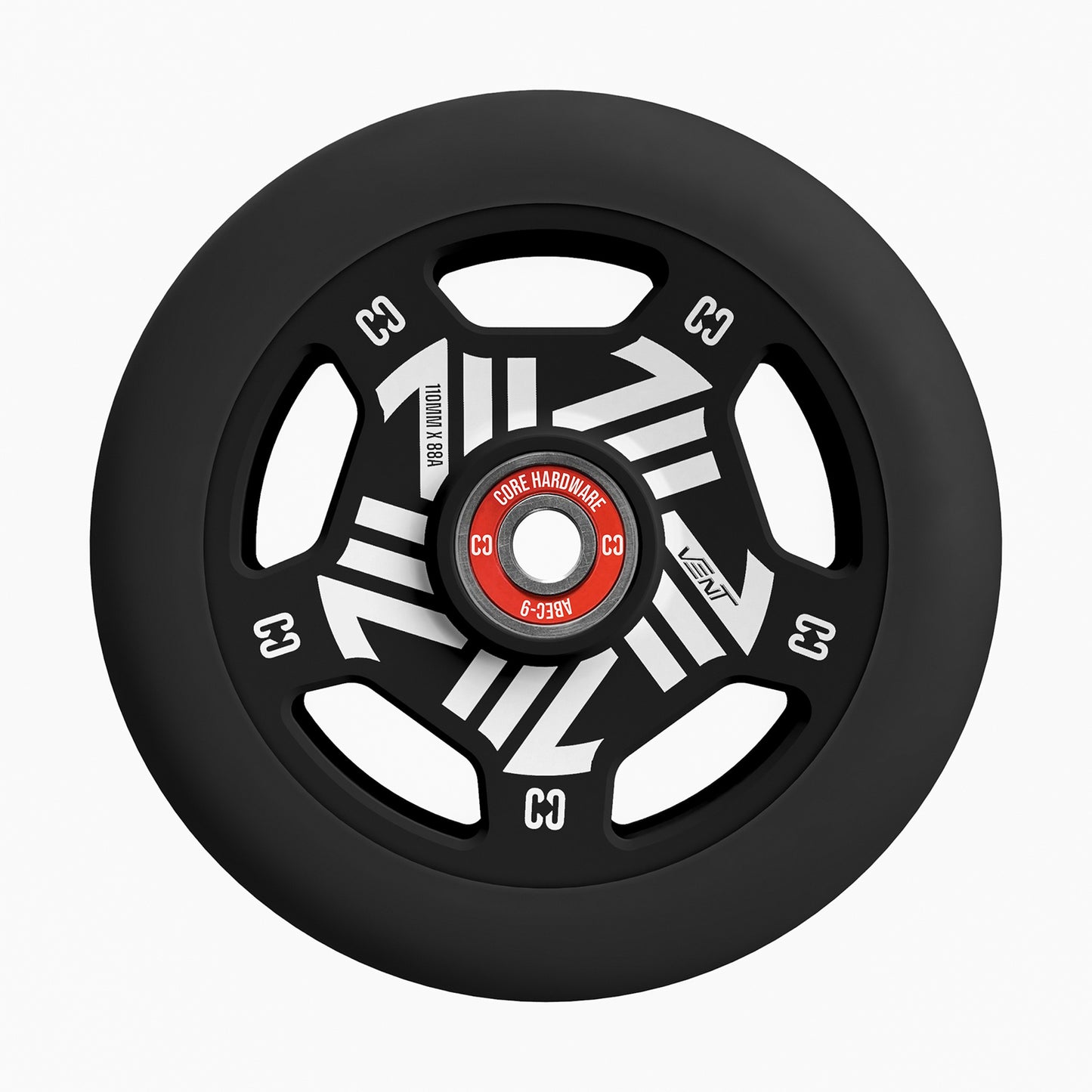 CORE Vent Hollow Scooter Wheel 110mm - Black (single)