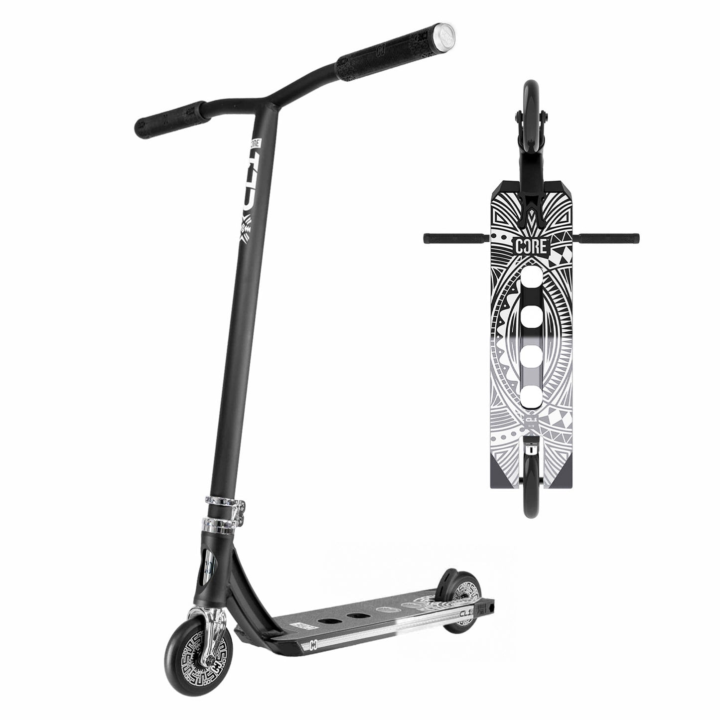 CORE CL1 Complete Scooter - Black / Chrome Split, Limited Edition