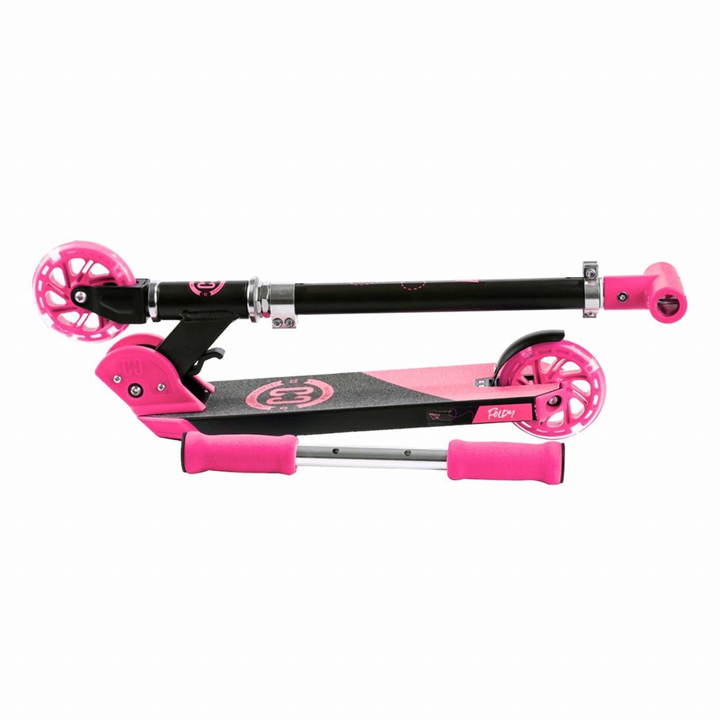 CORE Kids Foldy Scooter - Pink with LED wheels