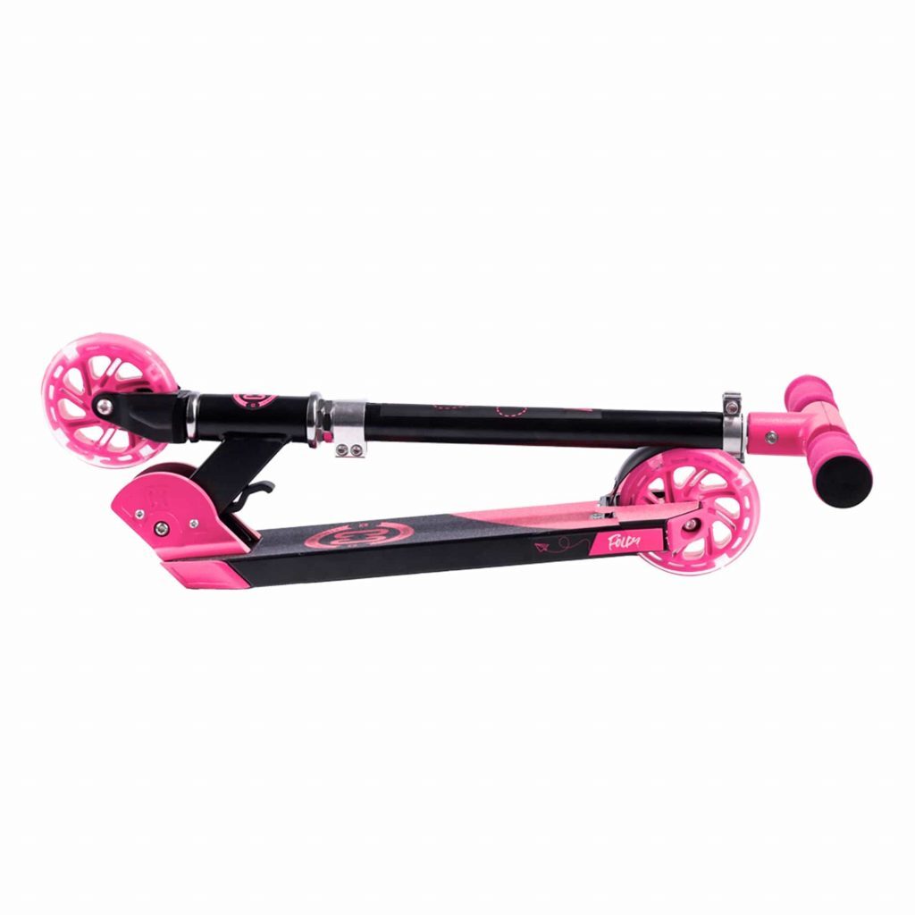 CORE Kids Foldy Scooter - Pink with LED wheels