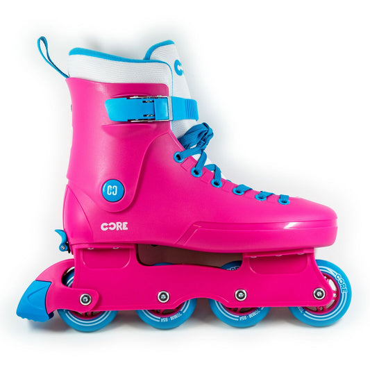 CORE Kids Retro Adjustable Inline Skate - Pink/Blue UK 6-9