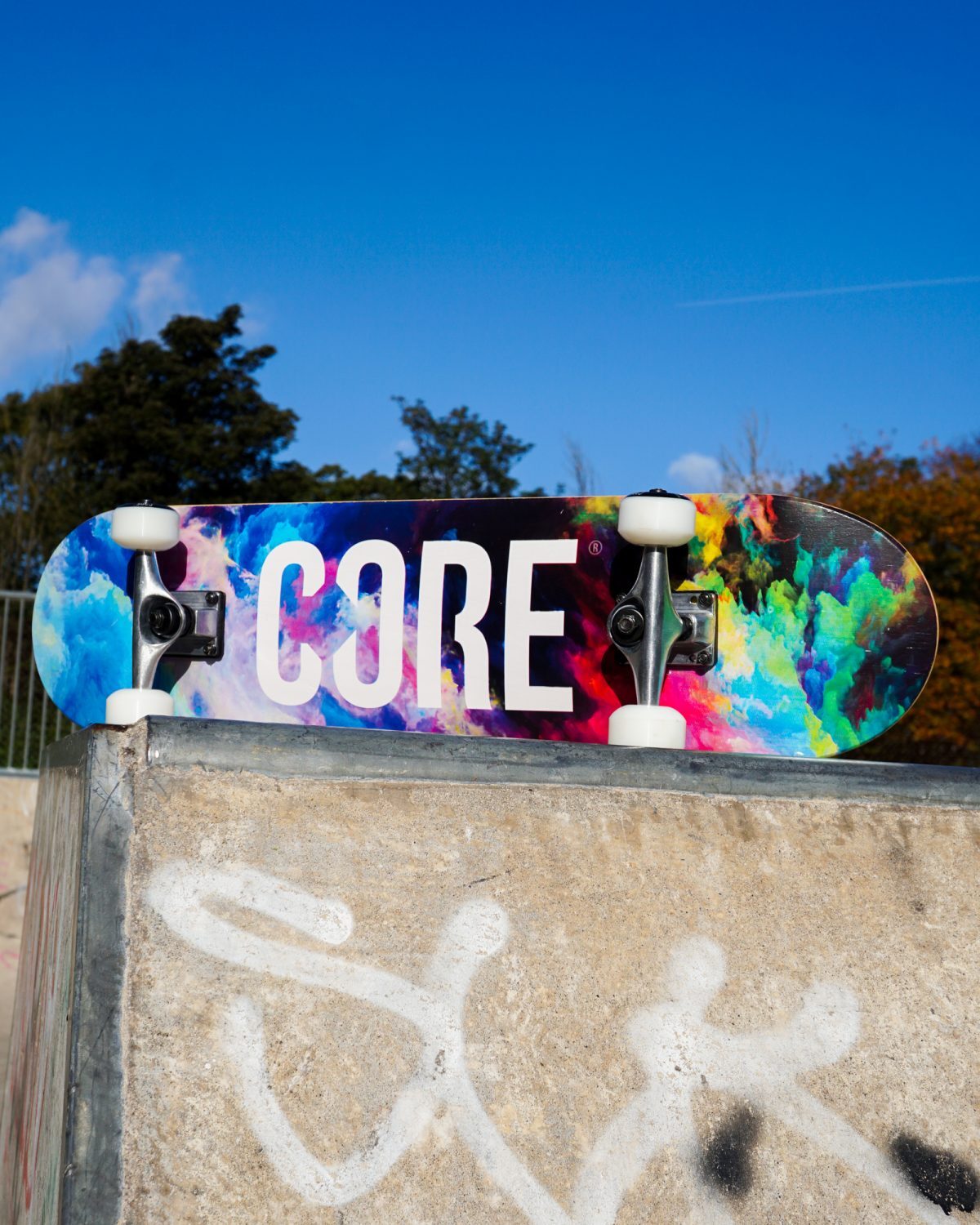 CORE Complete Skateboard C2  - Neon Galaxy 7.75