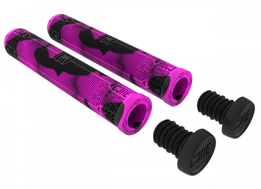 CORE Skinny Boy Handlebar Soft Grips 170mm - Fuchsia (Purple/Black)