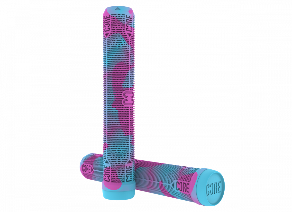 CORE Skinny Boy Handlebar Soft Grips 170mm - Refresher (Pink/Teal)