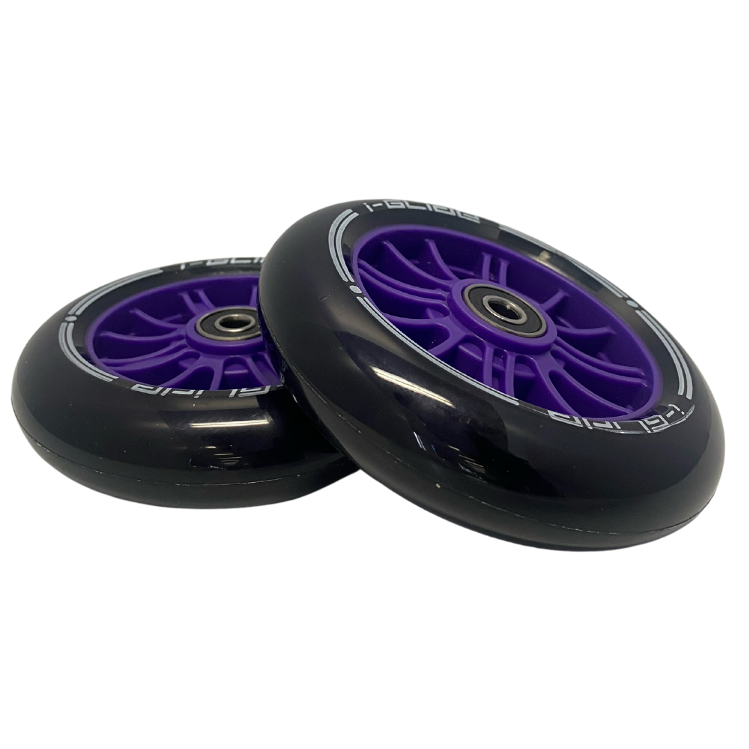 I-GLIDE Front Wheels for 3 Wheel Scooter - Purple