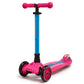 I-GLIDE 3-Wheel Kids Scooter - Pink/Aqua - angled view
