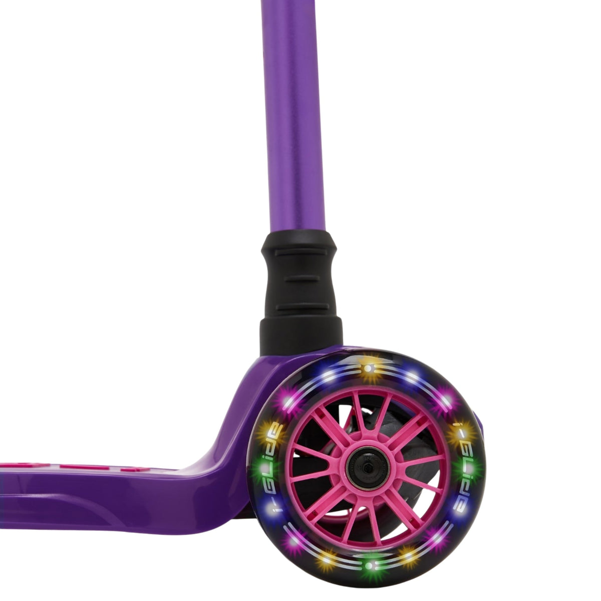 I-GLIDE 3-Wheel Kids Scooter - Purple/Pink - wheel