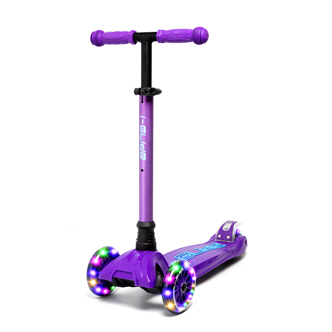 I-GLIDE 3-Wheel Kids Scooter - Purple/Blue - 7