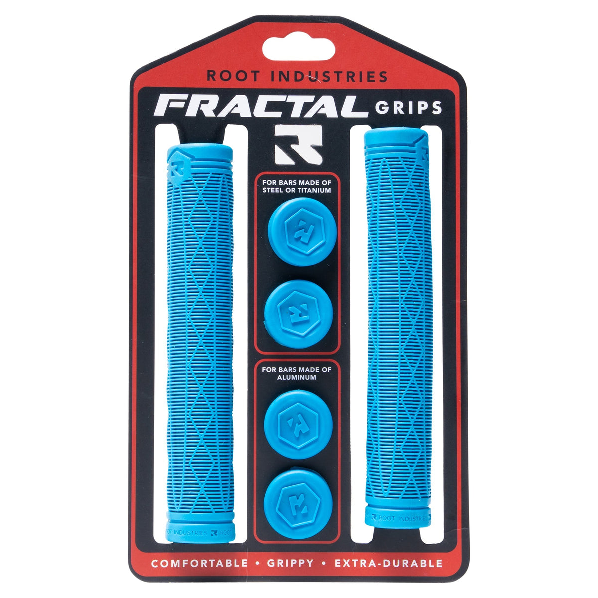 Root Industries Fractal Grips - Blue - 2
