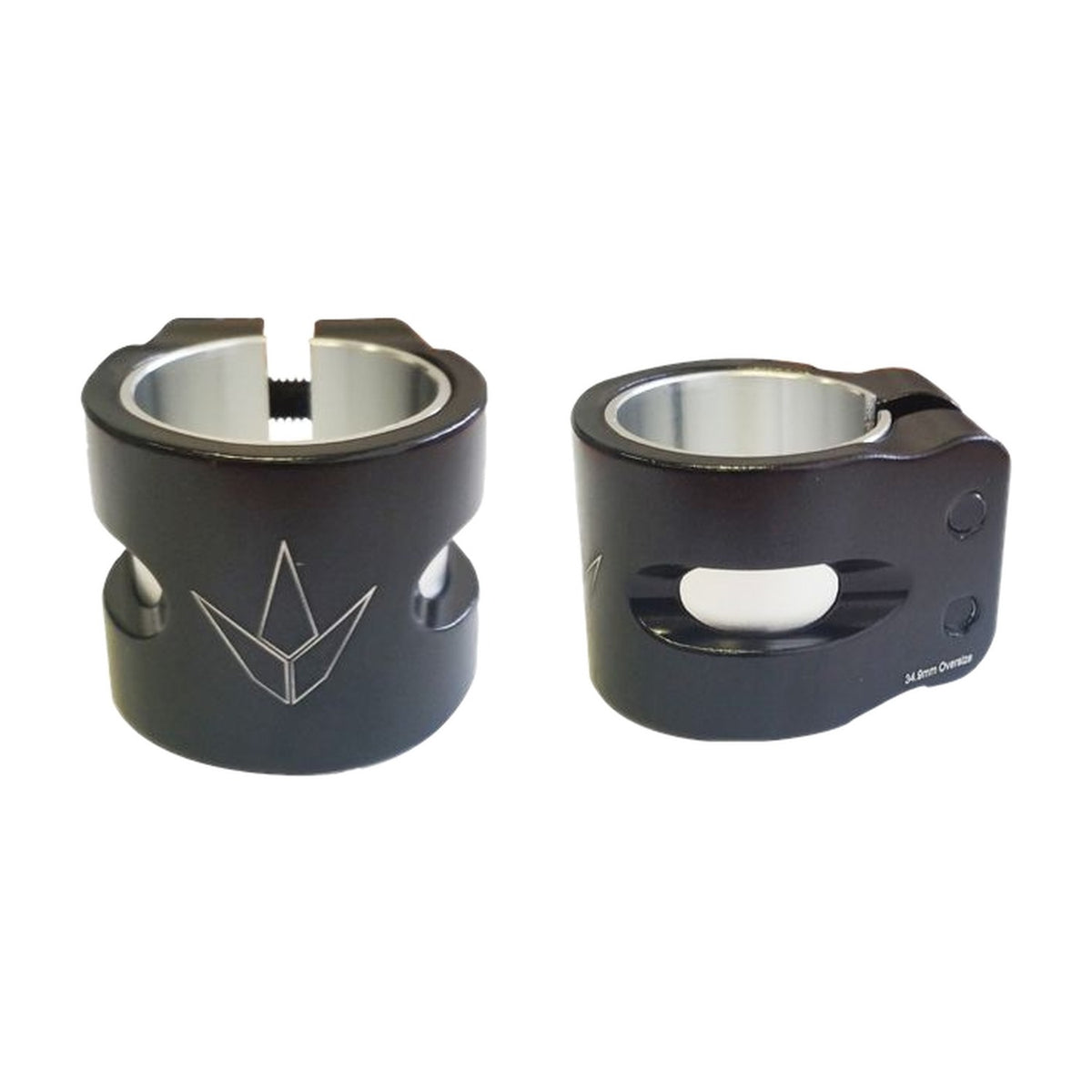 Envy 2 Bolt Oversize Clamp - Black - two angles
