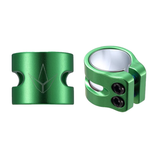 Envy 2 Bolt Oversize Clamp - Green - two angles
