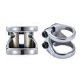 Envy Z 2-Bolt Oversized Clamp - Chrome - two angles