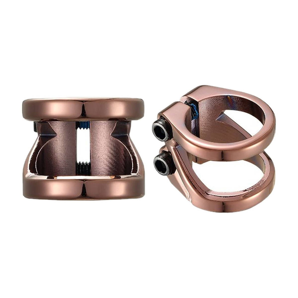 Envy Z 2-Bolt Oversized Clamp - Copper - two angles