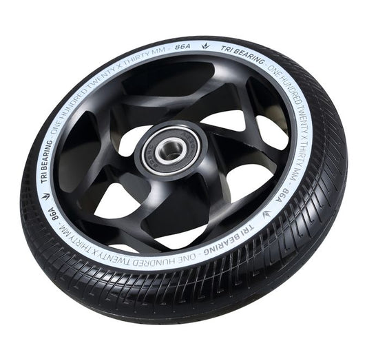 Envy 120mm/30mm TRI Bearing Wheel - Black / Black (Single)