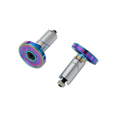 Alloy Bar Ends - Oil Slick Pair