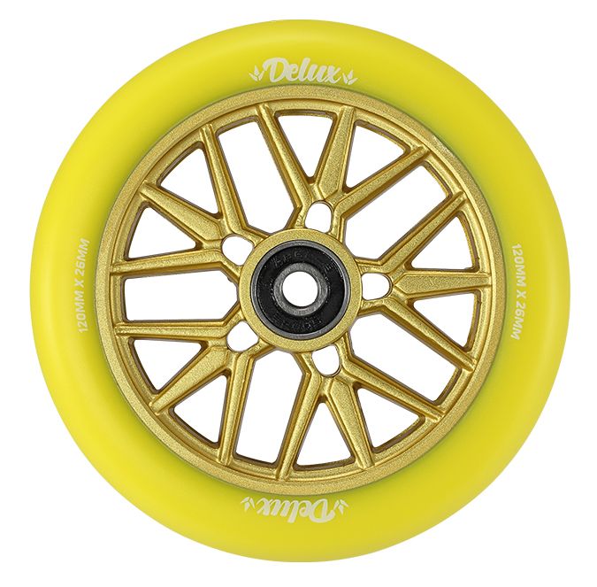 Envy 120mm Delux Wheel - Yellow (Single)
