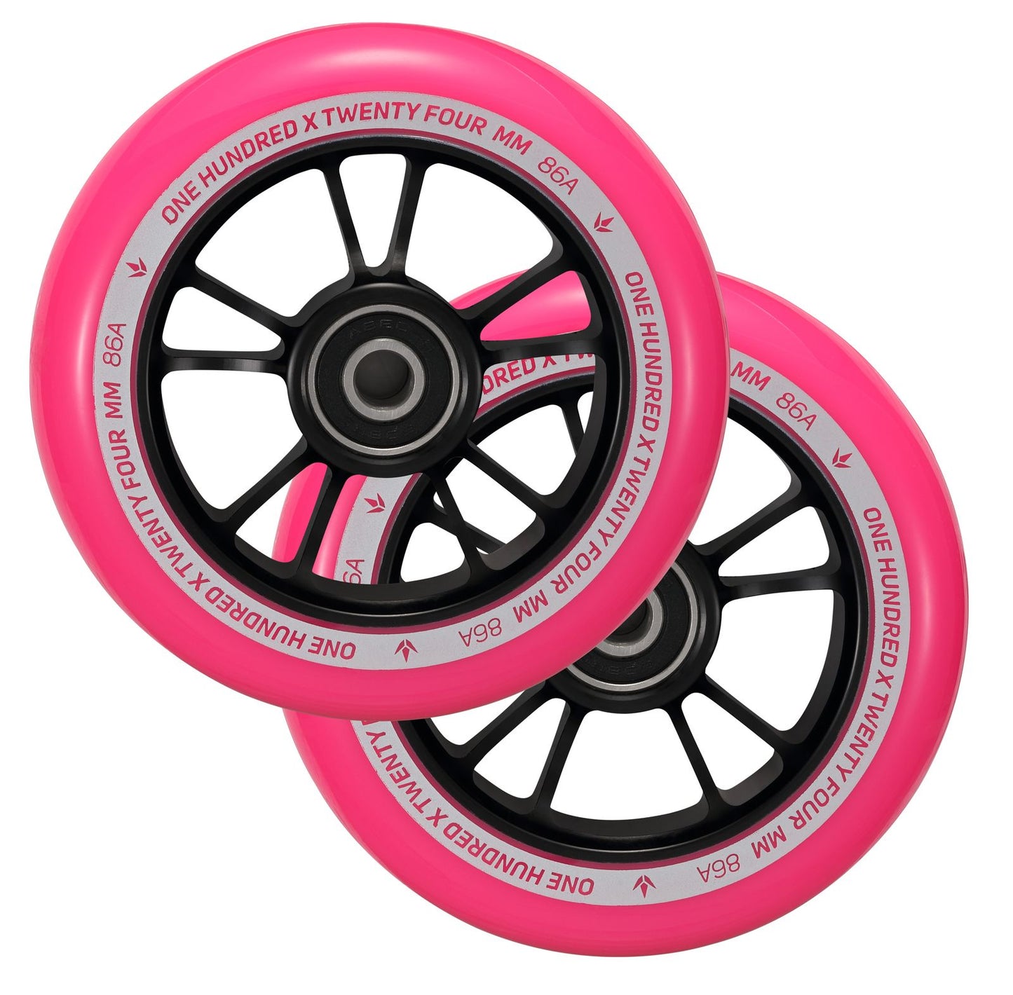 100mm Wheels (Pair) -  Pink