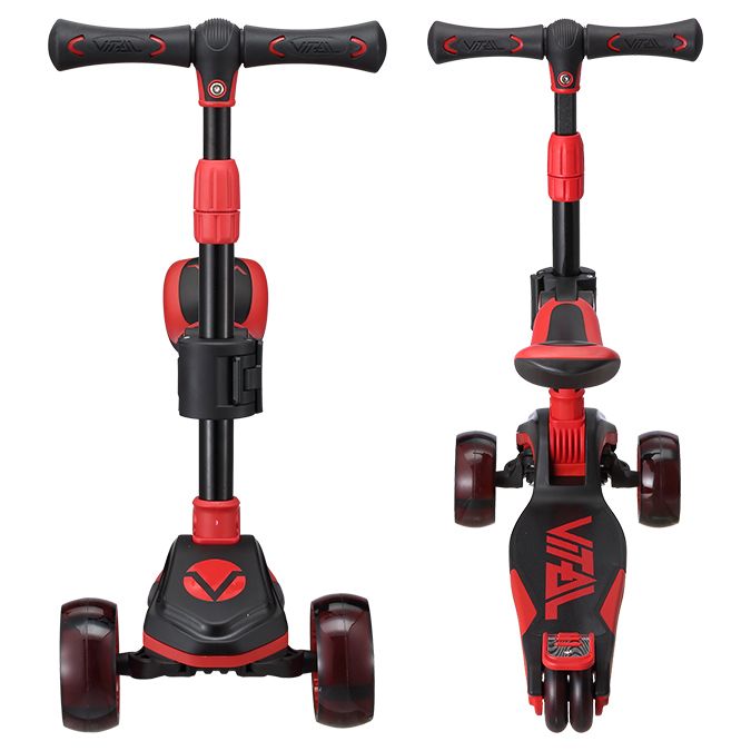 Vital Scooters – Tyke 3 Wheel Scooter- Red