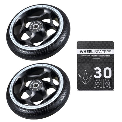 Pair 30mm TRI Bearing Wheels + Wheel Spacer