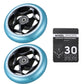 Pair 30mm TRI Bearing Wheels + Wheel Spacer