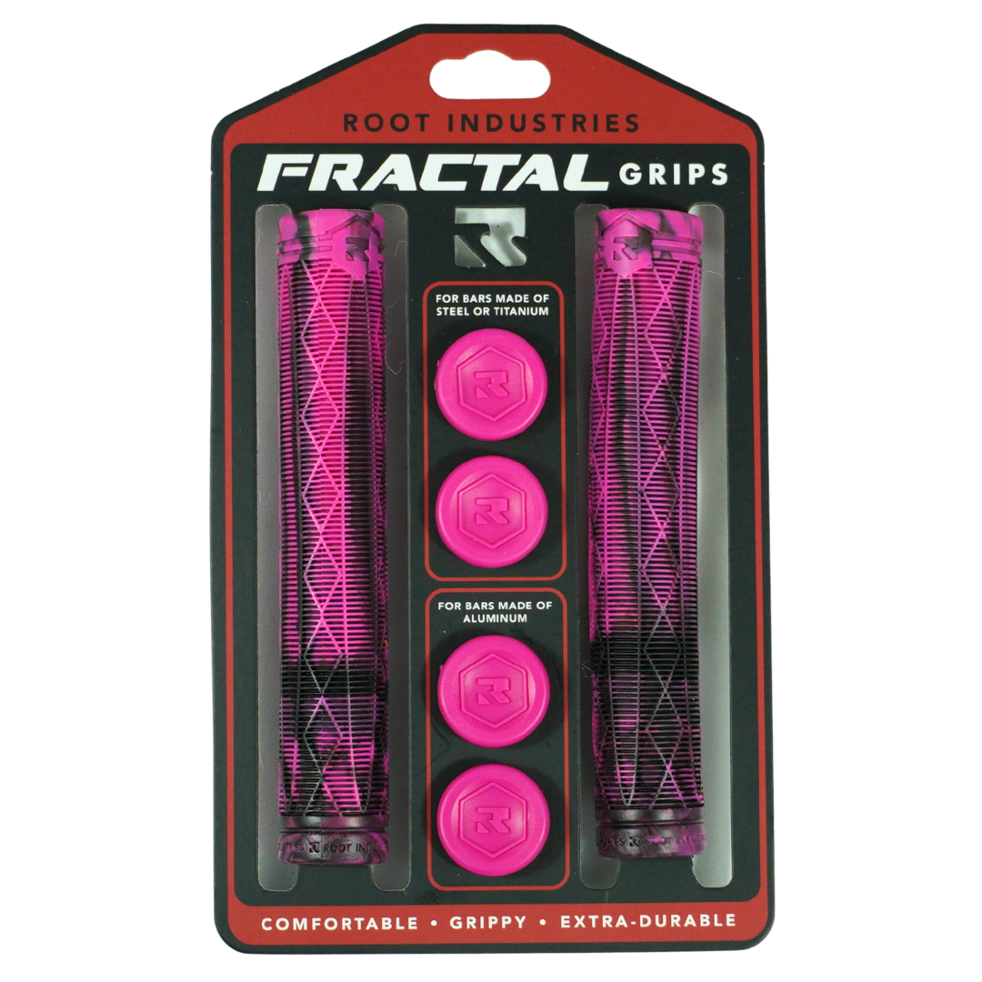 Root Industries Fractal Grips - Pink/Black - 2