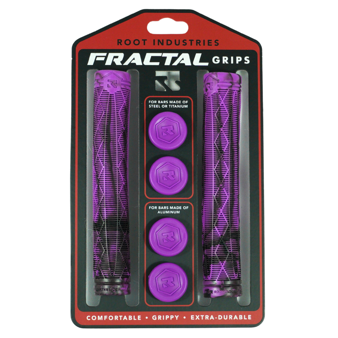 Root Industries Fractal Grips - Purple/Black - 2