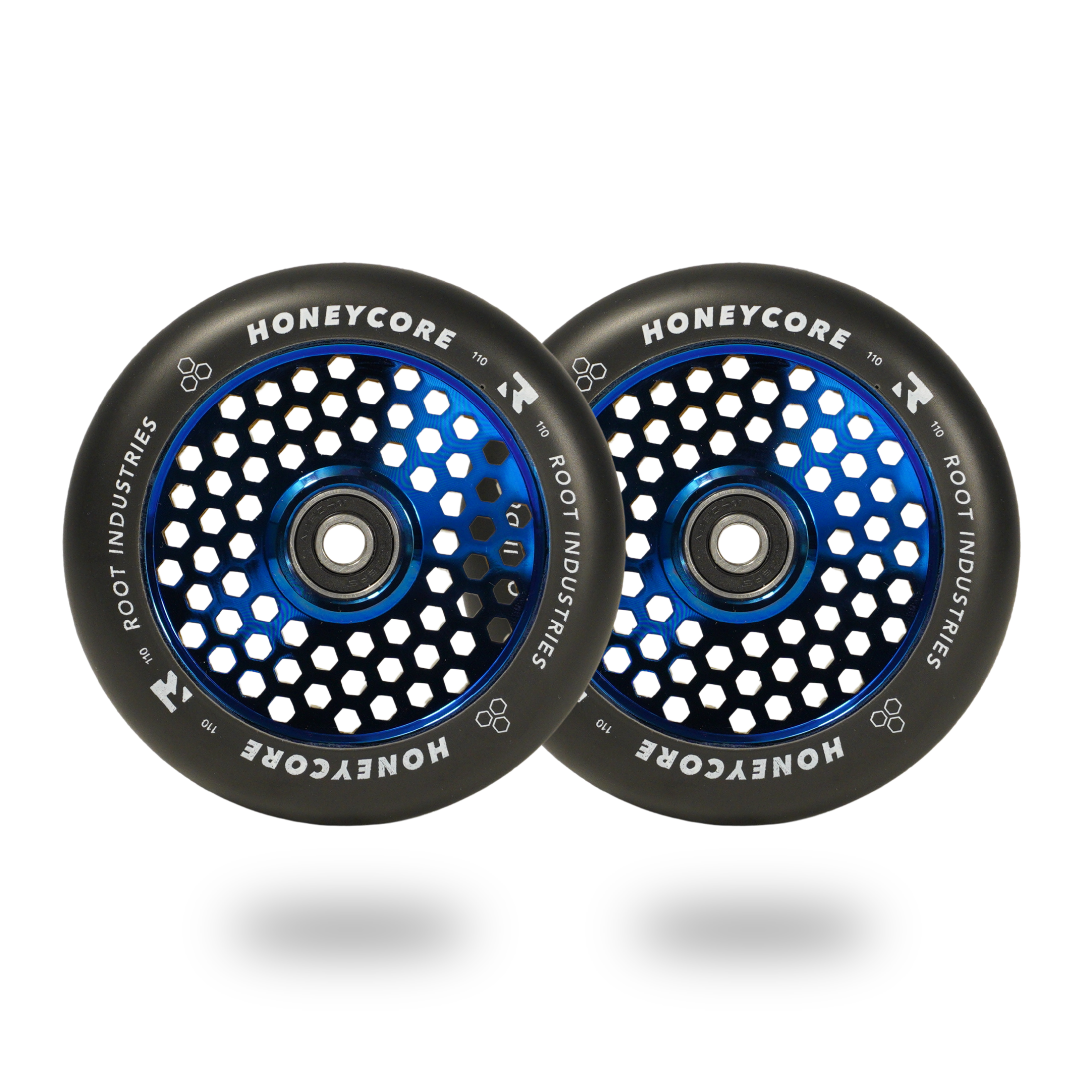 Root Industries HONEYCORE 110mm Wheels - Black/Blu-Ray