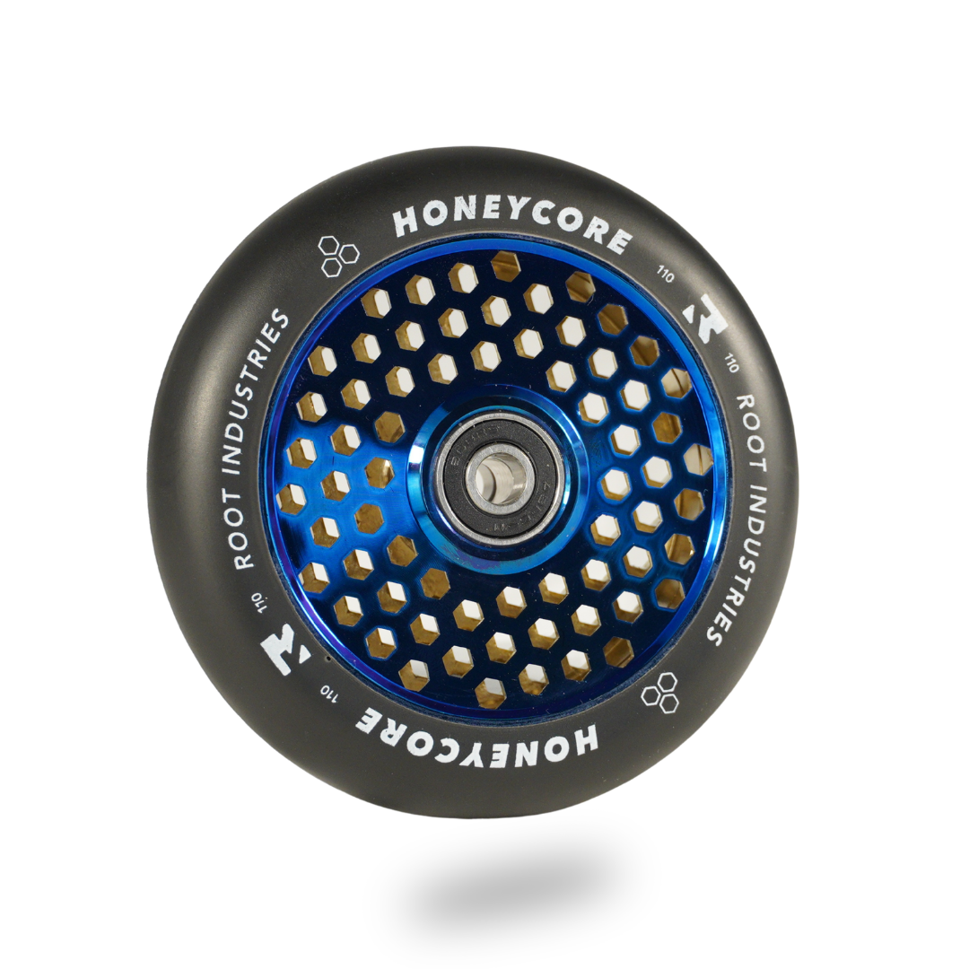 Root Industries HONEYCORE 110mm Wheels - Black/Blu-Ray - single