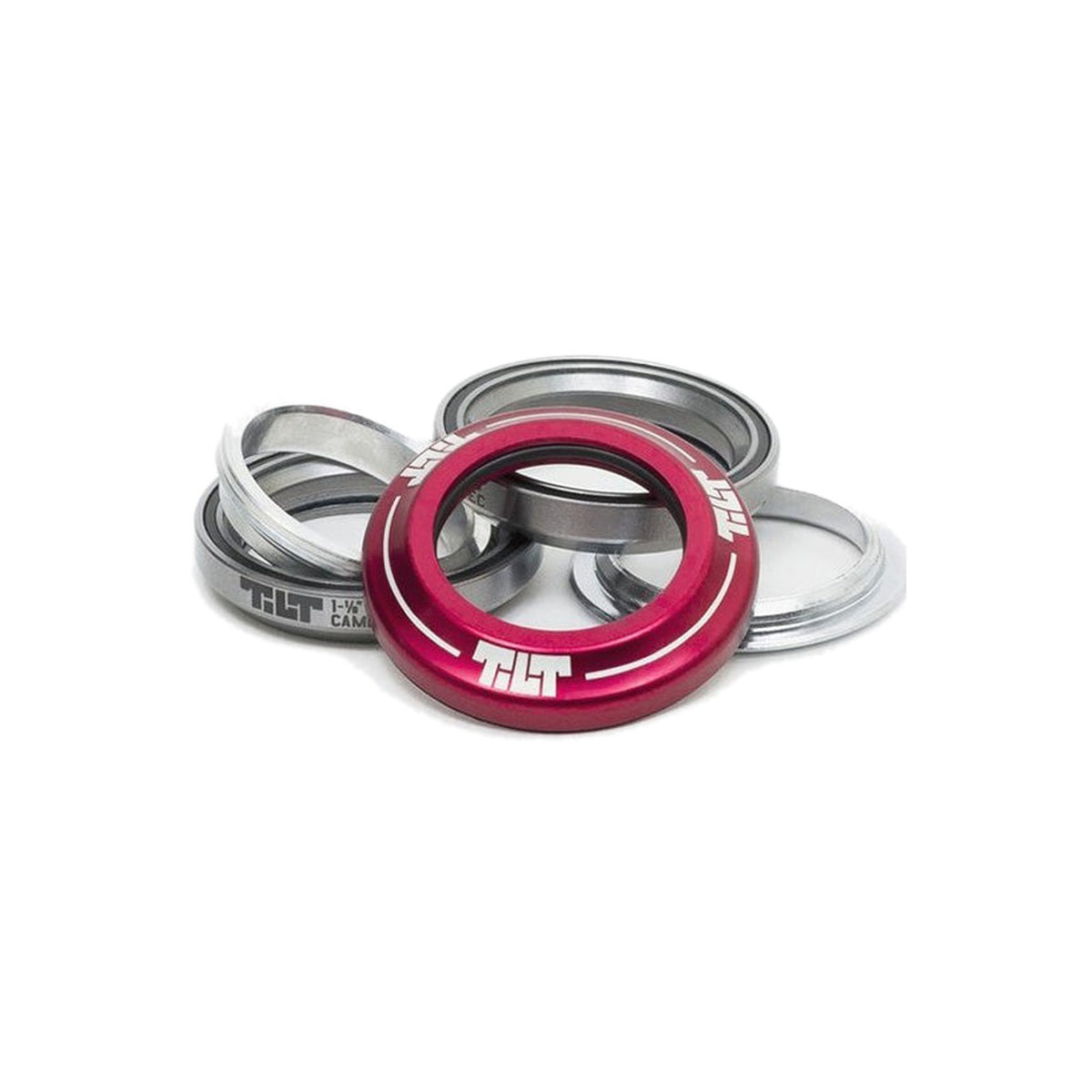 Tilt Integrated Headset - Red - hero