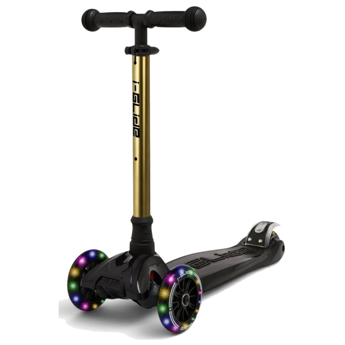 I-GLIDE 3-Wheel Kids Scooter - Limited Edition Black/GoldChrome - hero