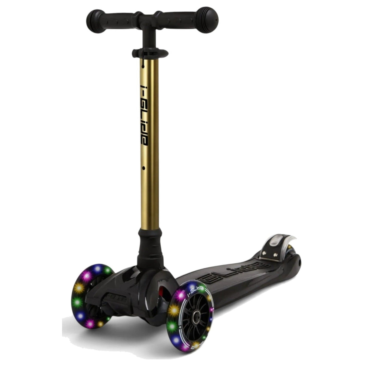 I-GLIDE 3-Wheel Kids Scooter - Limited Edition Black/Gold Chrome