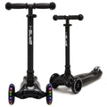 I-GLIDE 3-Wheel Kids Scooter - Black - two angles