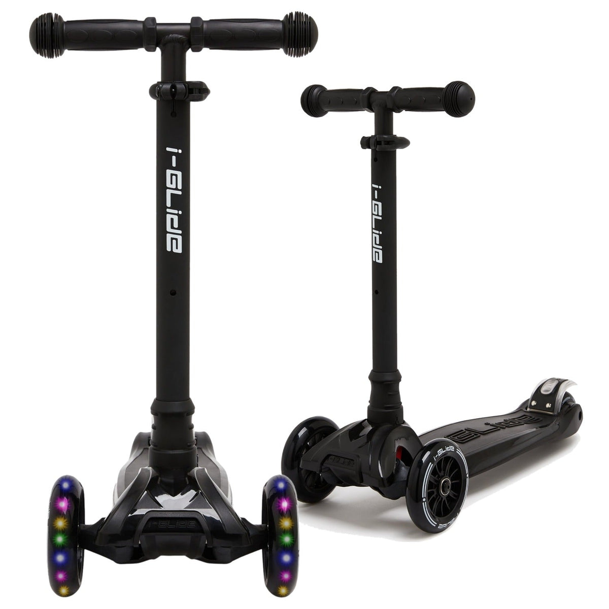 I-GLIDE 3-Wheel Kids Scooter - Black