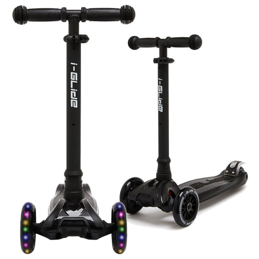 I-GLIDE 3-Wheel Kids Scooter - Black
