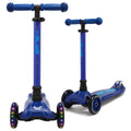 I-GLIDE 3-Wheel Kids Scooter - Blue/Blue - two angles