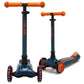 I-GLIDE 3-Wheel Kids Scooter - Blue/Orange - two angles