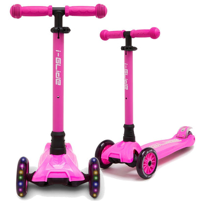 I-GLIDE 3-Wheel Kids Scooter - Hot Pink