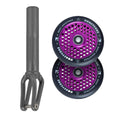 Unfair FX-1 Fork + Root Honeycore 110mm Wheels Saver Pack – Graphite / Black on Purple