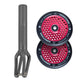 Unfair FX-1 Fork + Root Honeycore 110mm Wheels Saver Pack – Graphite / Black on Red